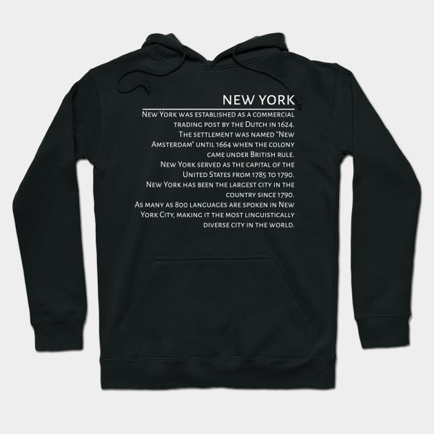 New York Awesome History Hoodie by radeckari25